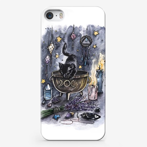 Чехол iPhone «Черный кот »
