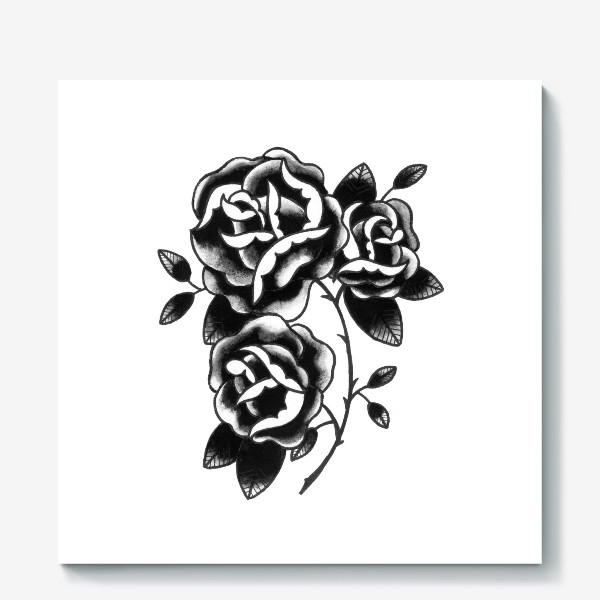 Холст «Цветы розы»