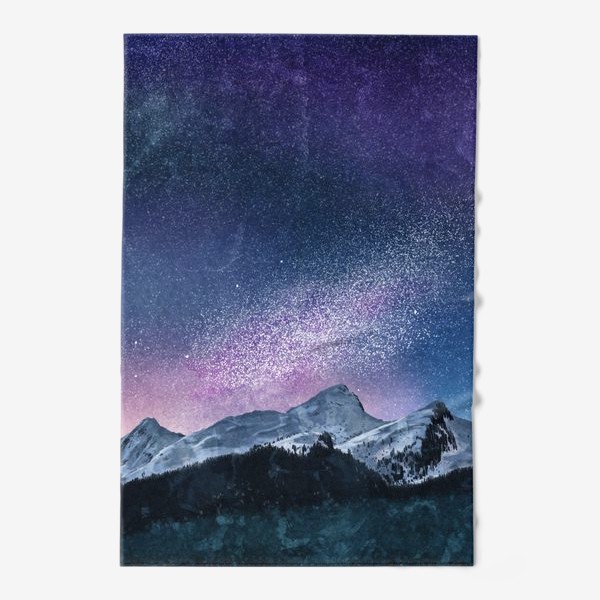 Полотенце «Горы и звёзды»