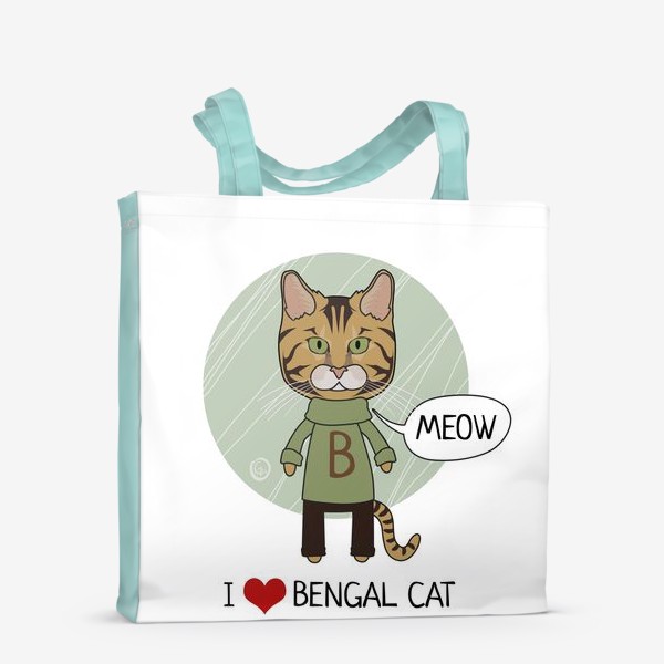 Сумка-шоппер «Бенгальский кот»