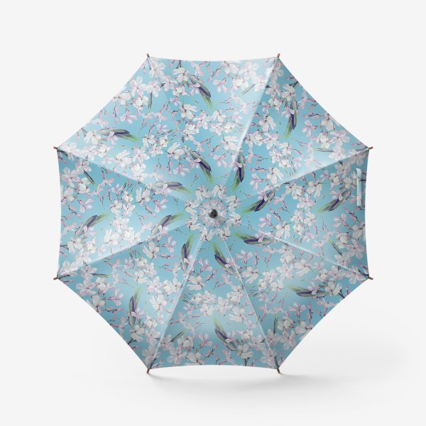 Зонт «Бирюзовый олеандр»