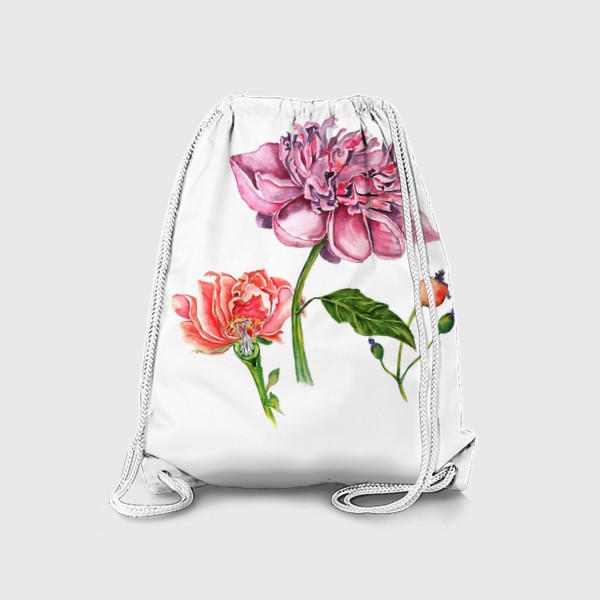 Рюкзак «Пионы цветы»