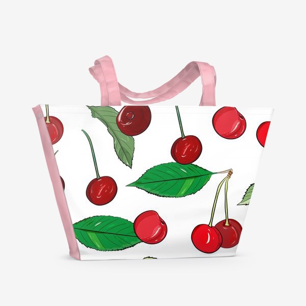 Пляжная сумка «спелая вишня»