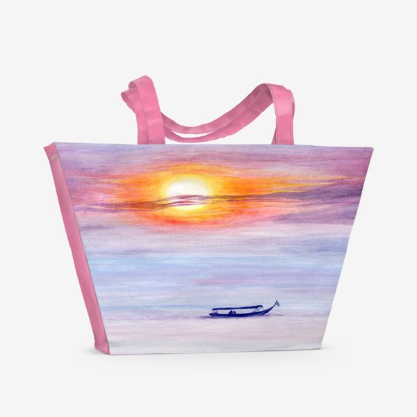Пляжная сумка «Закат на море»