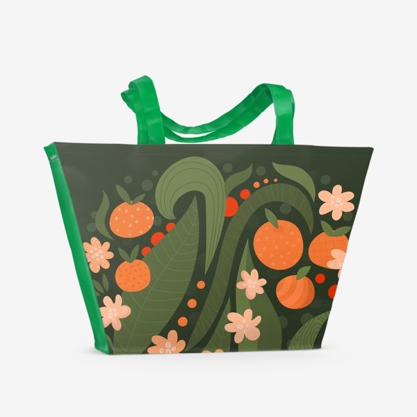 Пляжная сумка «Цитрусовая весна»