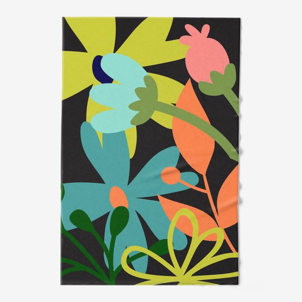 Полотенце «Абстрактные летние цветы»