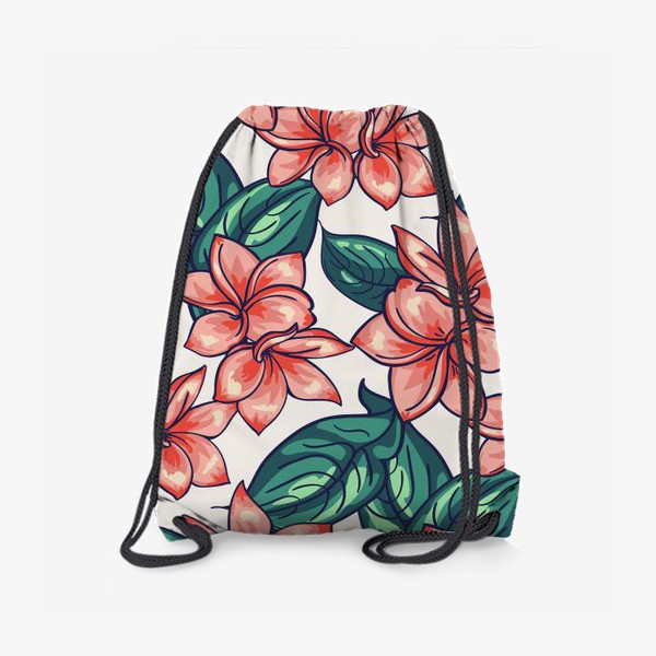 Рюкзак «Нежные тропические цветы»