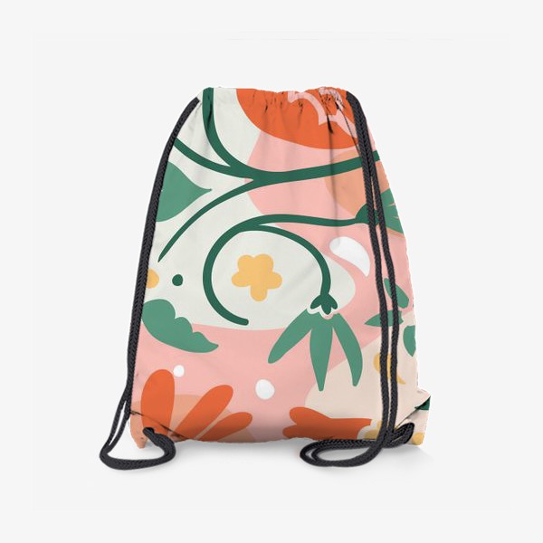 Рюкзак «Разноцветная цветочная абстракция»