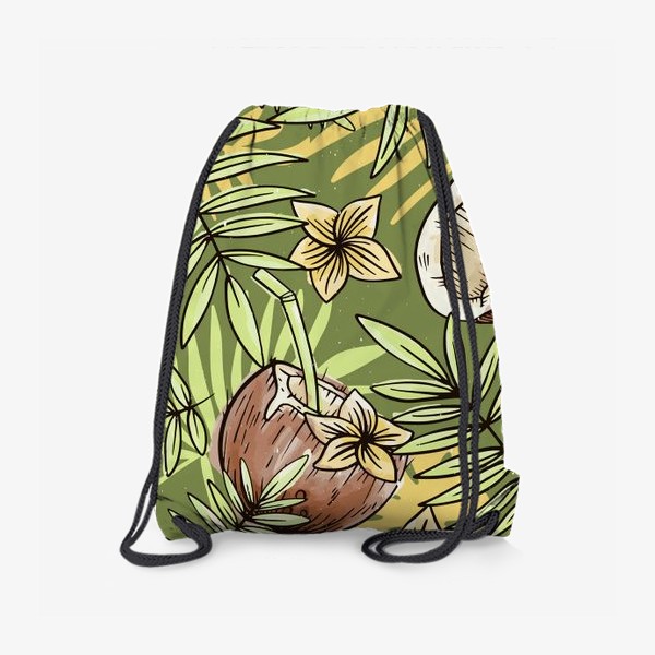 Рюкзак «Кокосы в тропических листьях»