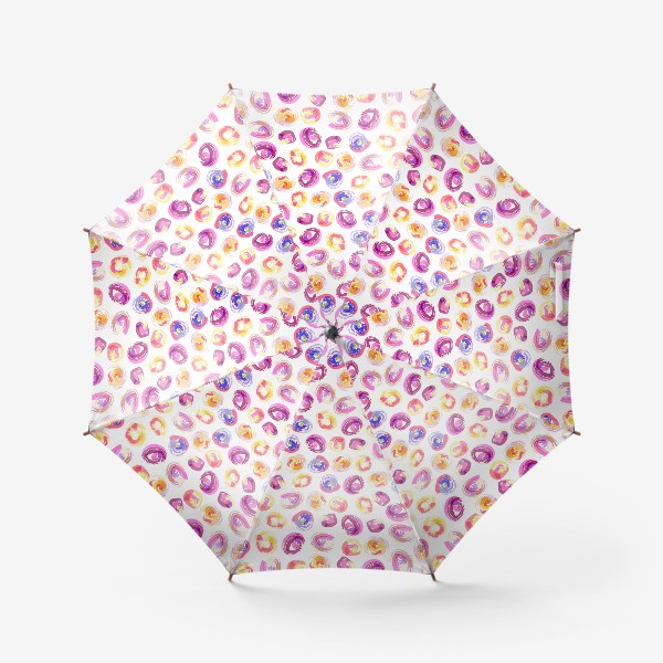 Зонт «цветные круги, мазки краски»