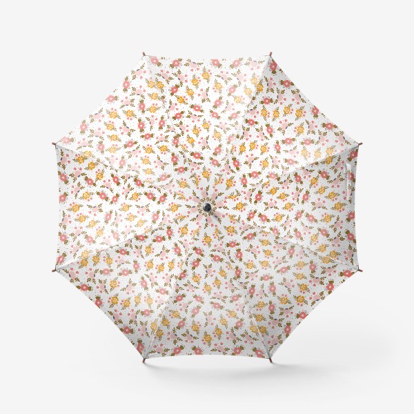 Зонт «Красивый цветочный ретро паттерн»