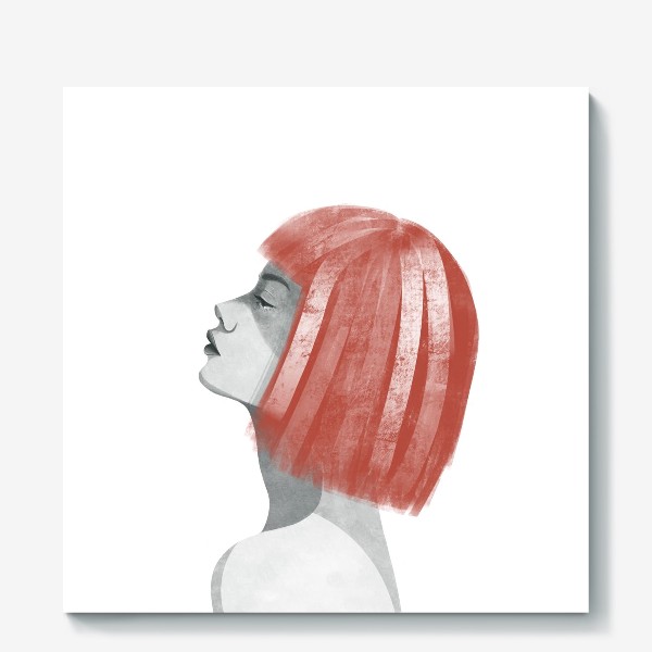 Холст «Девушка с рыжими волосами. Девушка»