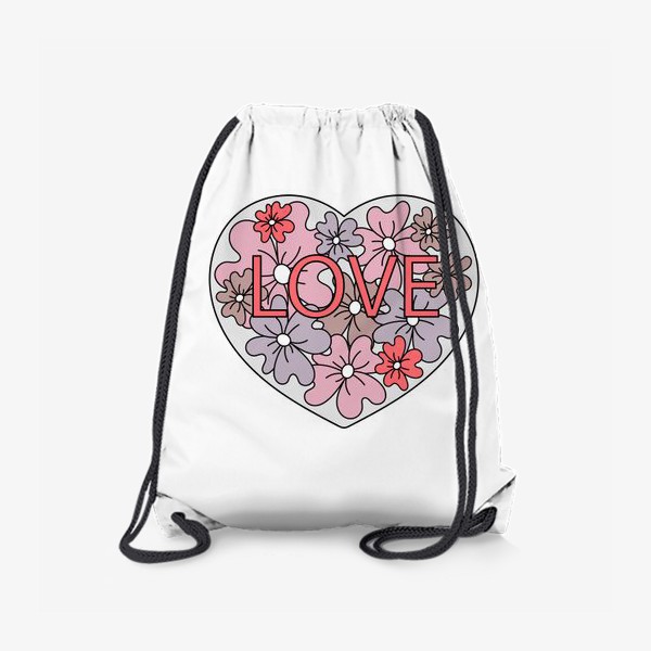 Рюкзак «Сердце с цветами»