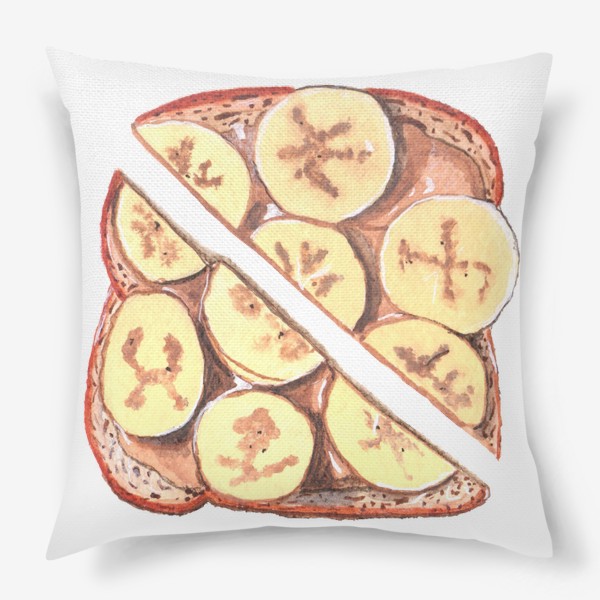 Подушка «Тост с бананом»