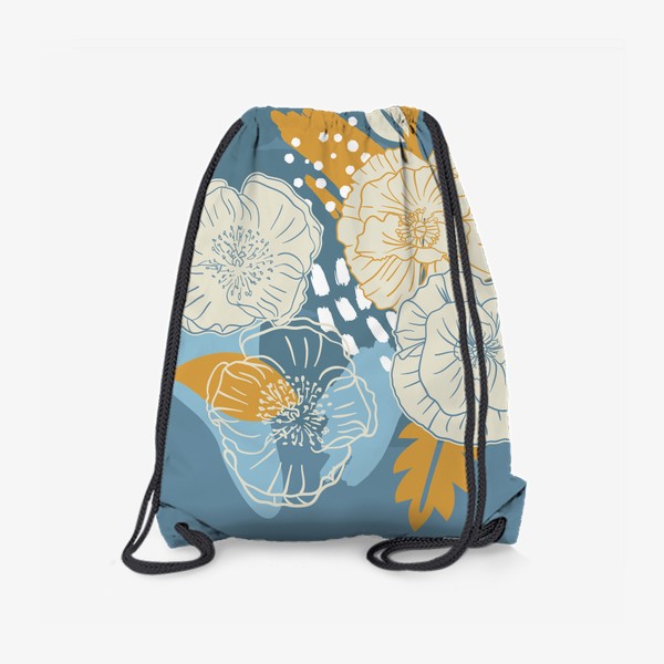 Рюкзак «Абстрактный букет весенних цветов»