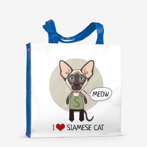 Сумка-шоппер «Сиамский кот»
