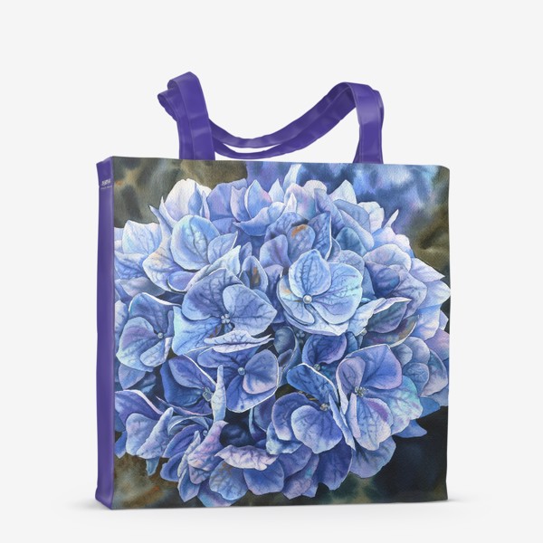 Сумка-шоппер «In my garden. Blue hydrangea.»