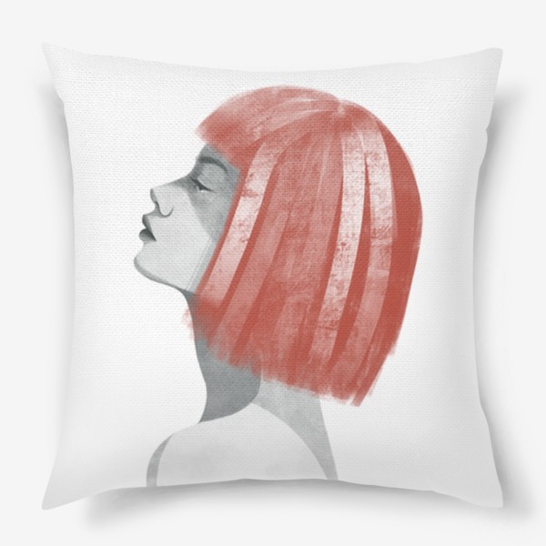 Подушка «Девушка с рыжими волосами. Девушка»