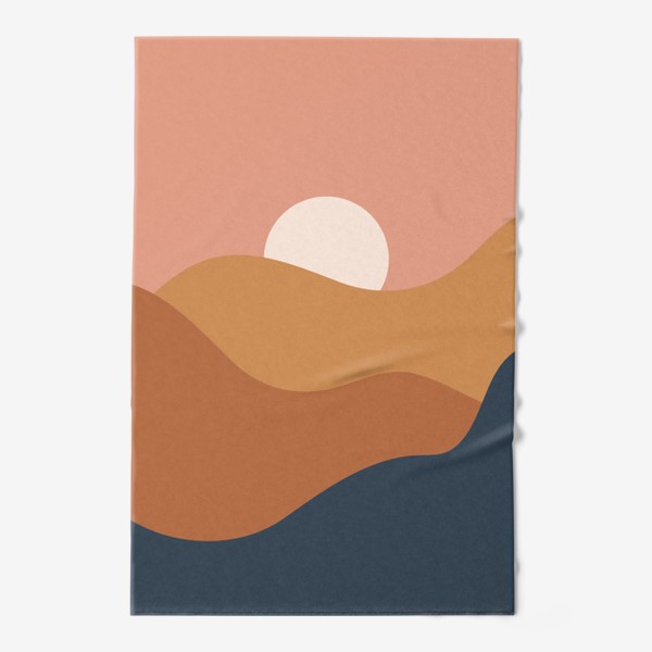 Полотенце «Абстрактный закат в жаркой пустыне »