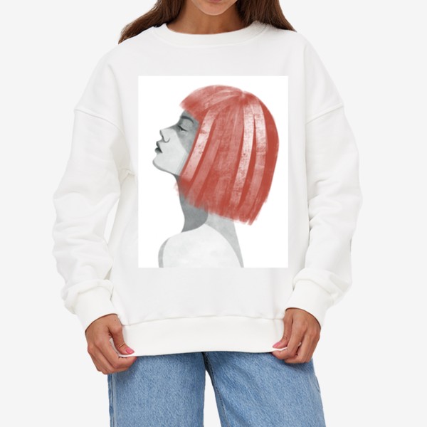 Свитшот «Девушка с рыжими волосами. Девушка»