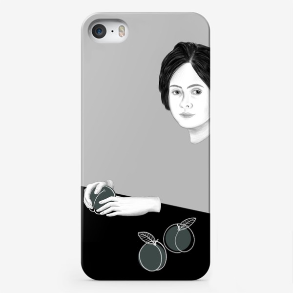 Чехол iPhone «Девочка с персиками»