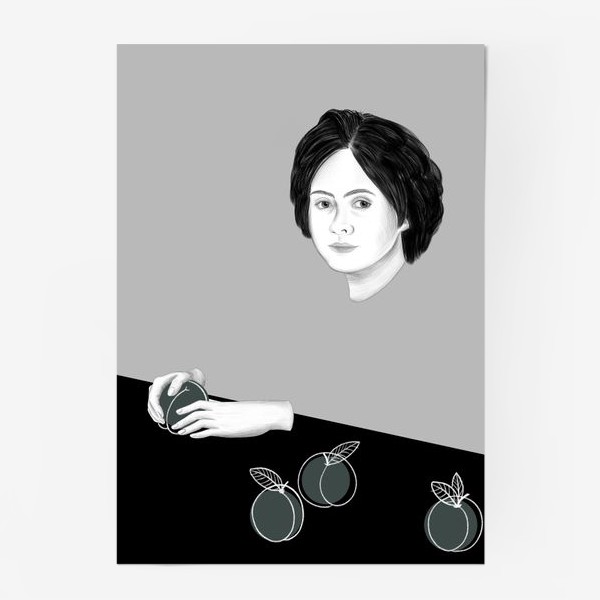 Постер «Девочка с персиками»
