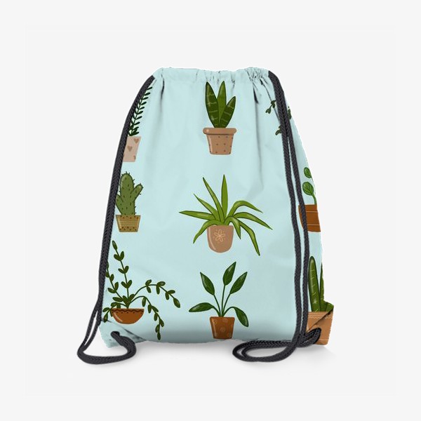 Рюкзак «Домашние растения паттерн»