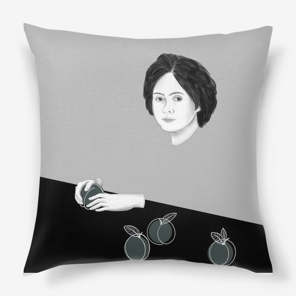 Подушка «Девочка с персиками»