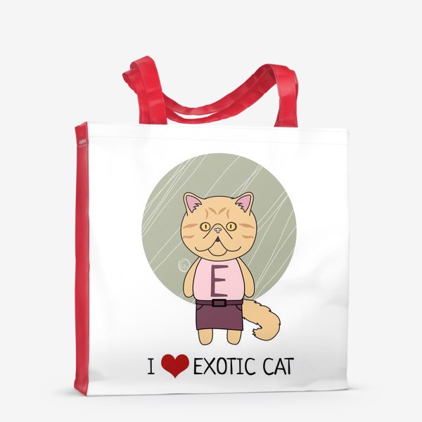Сумка-шоппер «Экзотическая кошка»