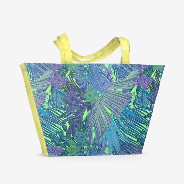 Пляжная сумка «Неоновые тропики»
