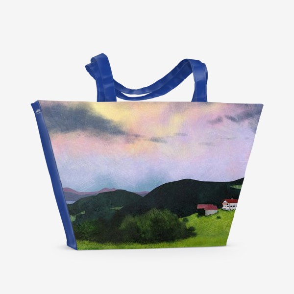 Пляжная сумка «Домик в горах»