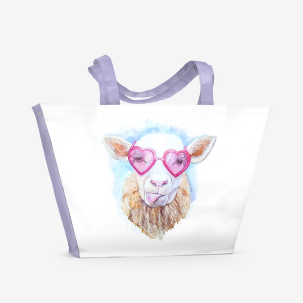 Пляжная сумка «Модная овечка»