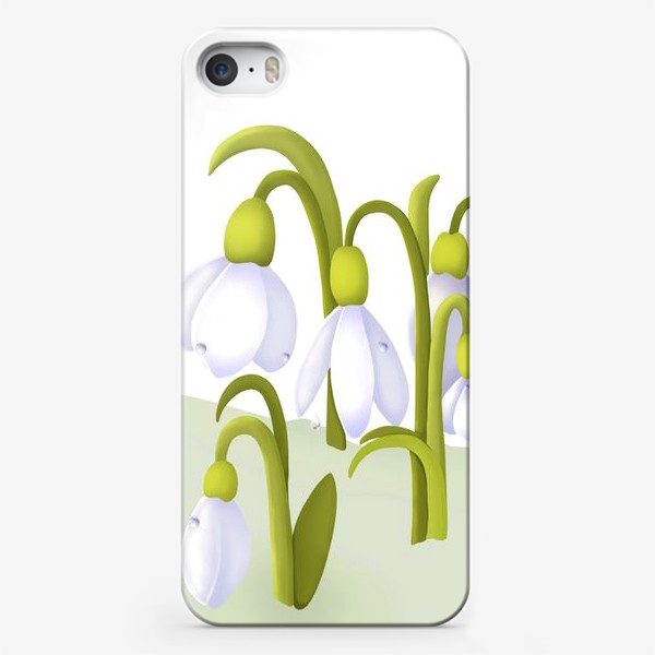 Чехол iPhone «Цветы. Подснежники. Весна. 8 марта.»
