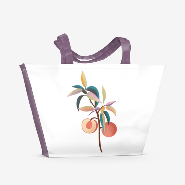 Пляжная сумка «Персики лето »