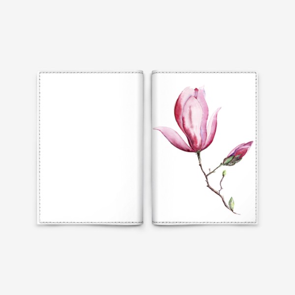 Обложка для паспорта «Магнолия. Цветок-загадка.»