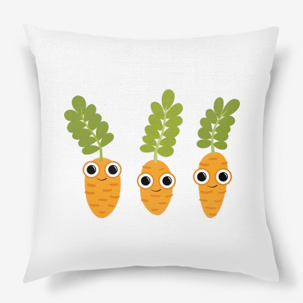 Подушка «Веселая морковка. Летние персонажи»