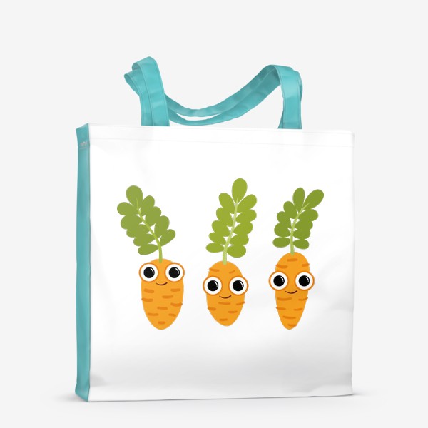 Сумка-шоппер &laquo;Веселая морковка. Летние персонажи&raquo;