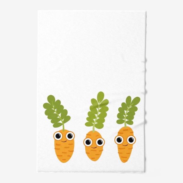 Полотенце «Веселая морковка. Летние персонажи»