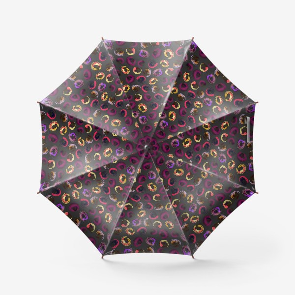 Зонт «цветные круги, мазки краски»