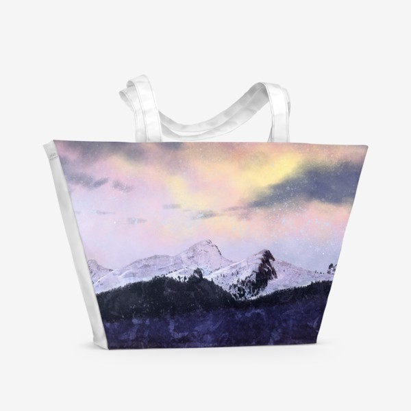 Пляжная сумка «Рассвет в горах»