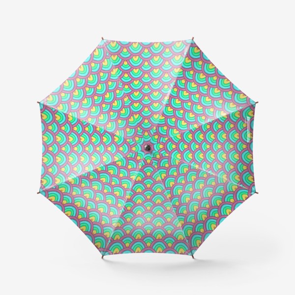 Зонт «Паттерн разноцветные радуги»