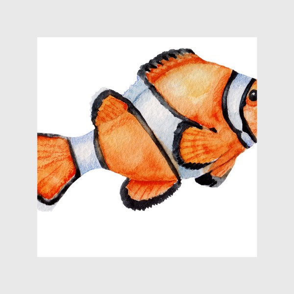 Шторы «Рыба оранжевая Акварель»