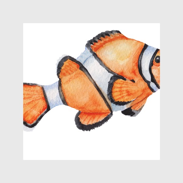 Скатерть «Рыба оранжевая Акварель»