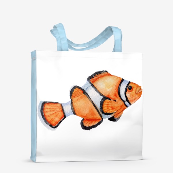Сумка-шоппер «Рыба оранжевая Акварель»