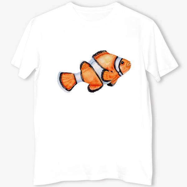 Футболка &laquo;Рыба оранжевая Акварель&raquo;