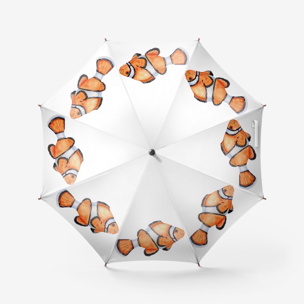 Зонт «Рыба оранжевая Акварель»