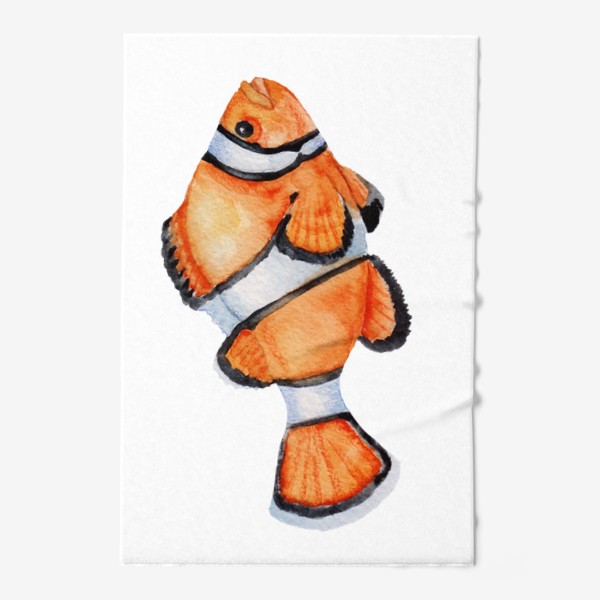 Полотенце «Рыба оранжевая Акварель»