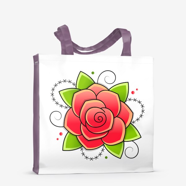 Сумка-шоппер «Красная роза»