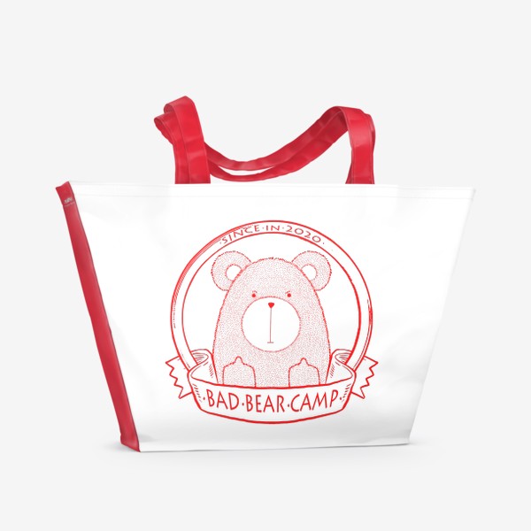 Пляжная сумка «Bad Bear Camp»