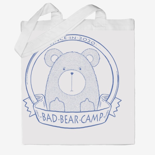 Сумка хб «Bad Bear Camp»